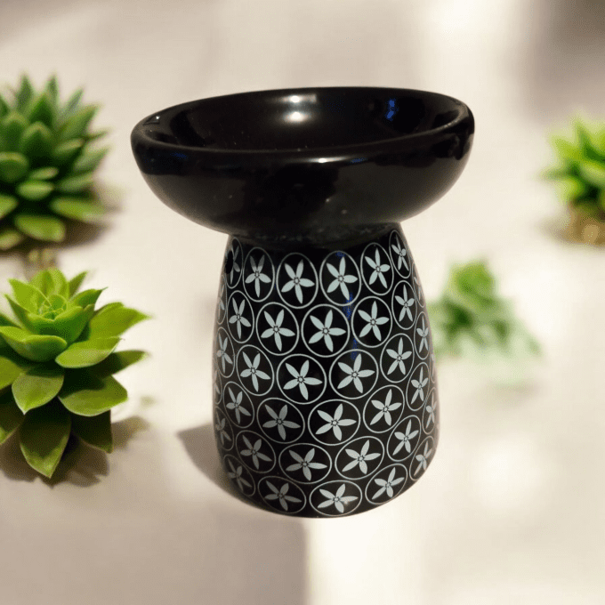 brûleur motif géométrique